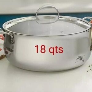 Stainless Steel Stock Pot - Silver